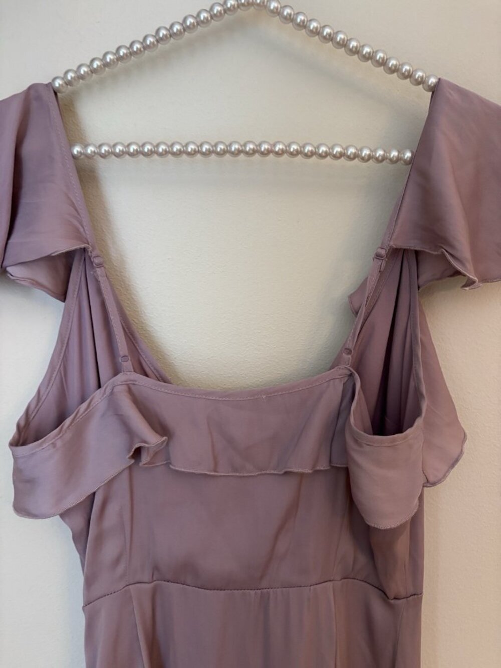 NWT Altar'd State Size Small Lavender Maxi Dress Sleeveless Ruffle Trim - Picture 5 of 7